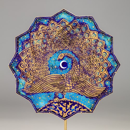Peacock No. 4, Blue Forest Series